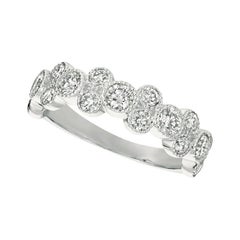 1.25 Carat Natural Diamond Ring G SI 14 Karat White Gold