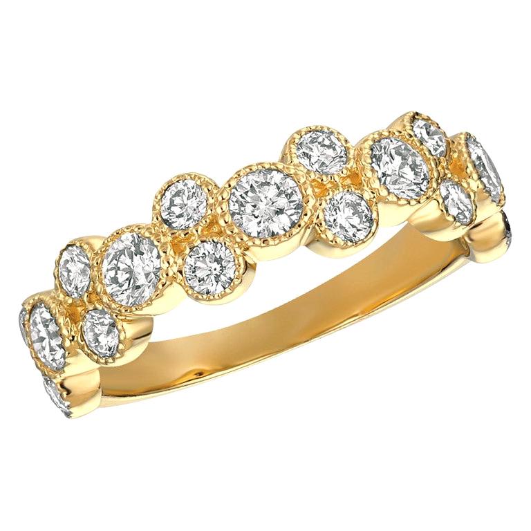 1.25 Carat Natural Diamond Ring G SI 14 Karat Yellow Gold