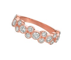 1.25 Carat Natural Diamond Ring G SI 14 Karat Rose Gold