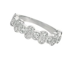 1.25 Carat Natural Diamond Ring G SI 14 Karat White Gold