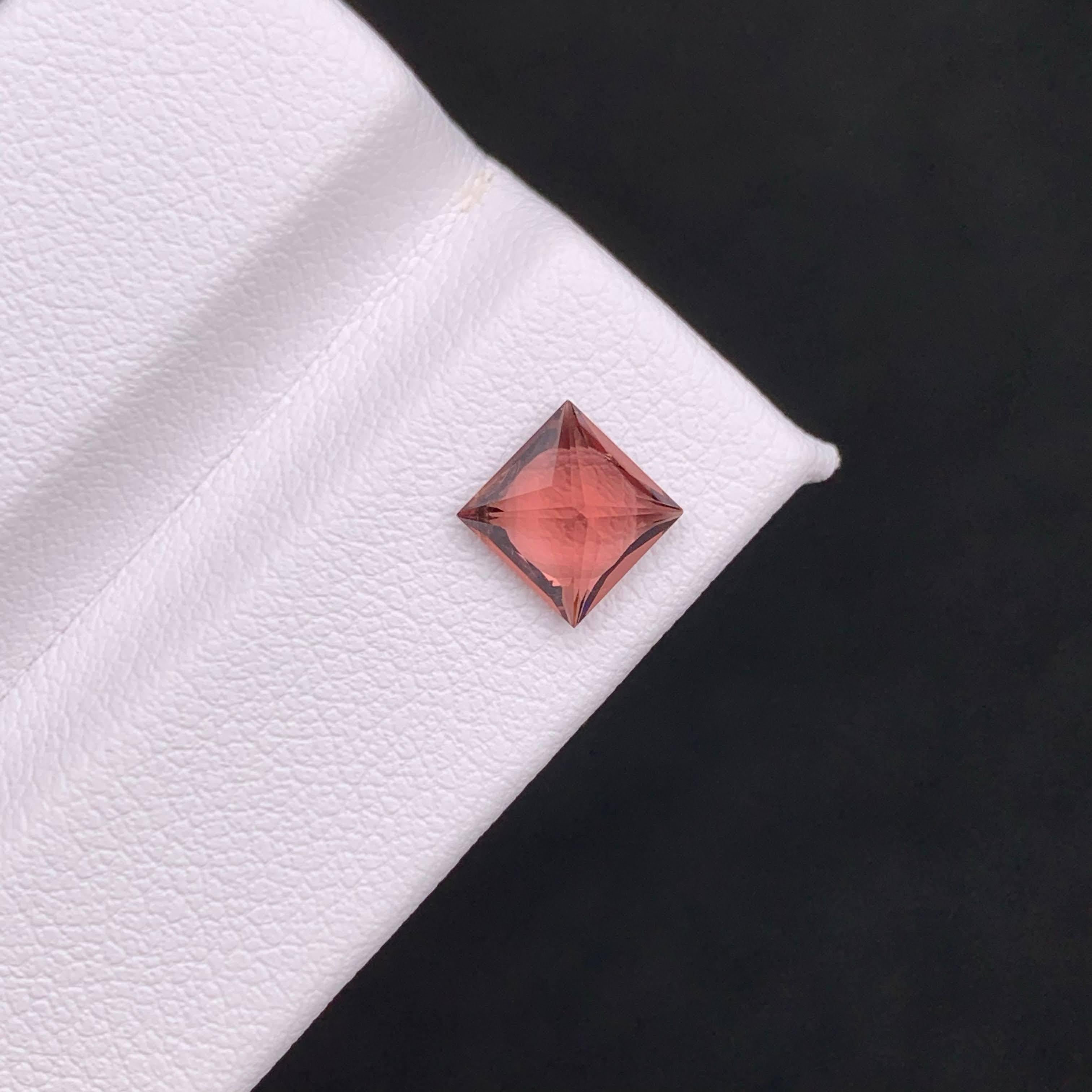 1,25 Karat Natürlicher Loser Karmin Rosa Spinell Stein Princess Schliff Burmesischer Edelstein im Angebot 2
