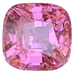 1.25 Carat Natural Loose Pink Color Spinel Stone Cushion Cut Burmese Gemstone