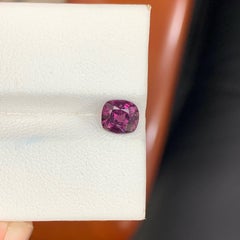1.25 Carat Natural Loose Purplish Burmese Spinel Cushion Cut Gemstone