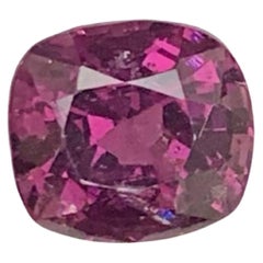 1.25 Carat Natural Loose Purplish Burmese Spinel Cushion Cut Gemstone