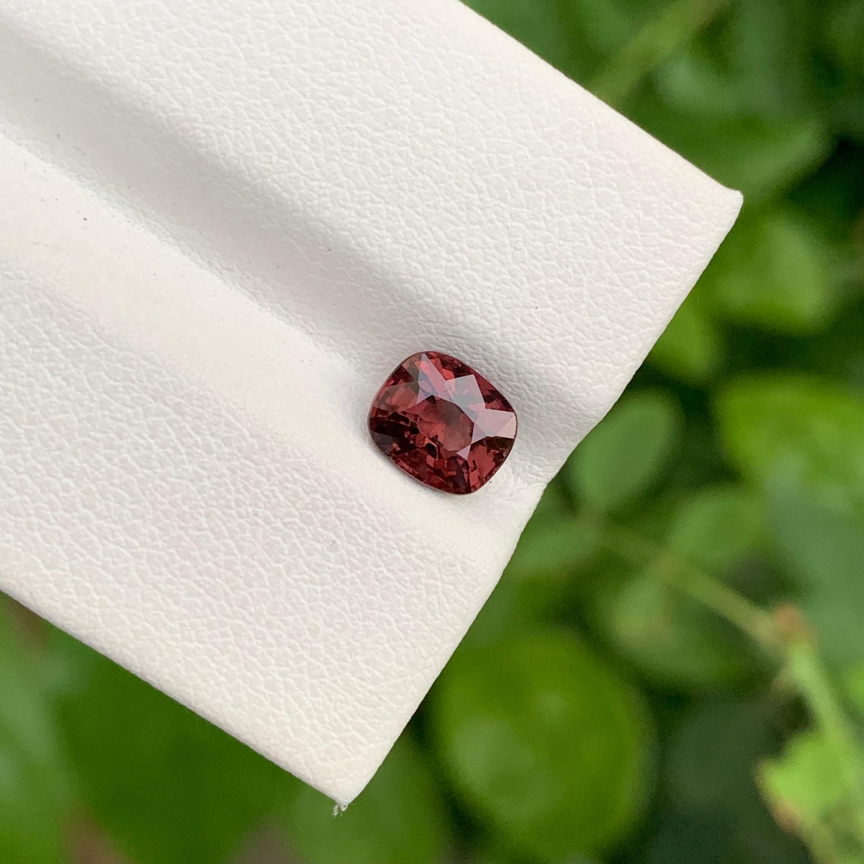 1,25 Carati Nature Arancione Rosso Spinello Sciolto Forma Cuscino Gemma Per Anello in vendita 4