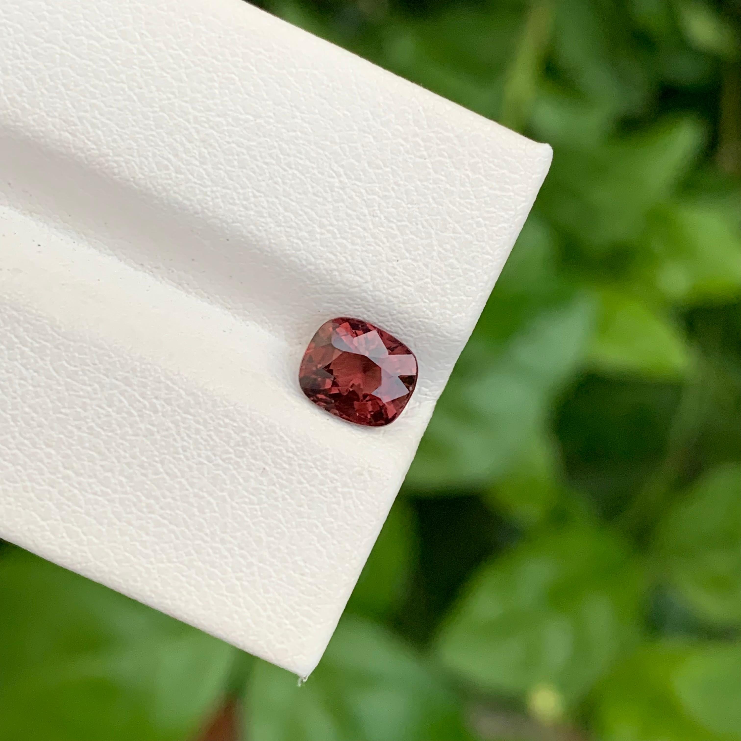 da uomo o donna 1,25 Carati Nature Arancione Rosso Spinello Sciolto Forma Cuscino Gemma Per Anello in vendita