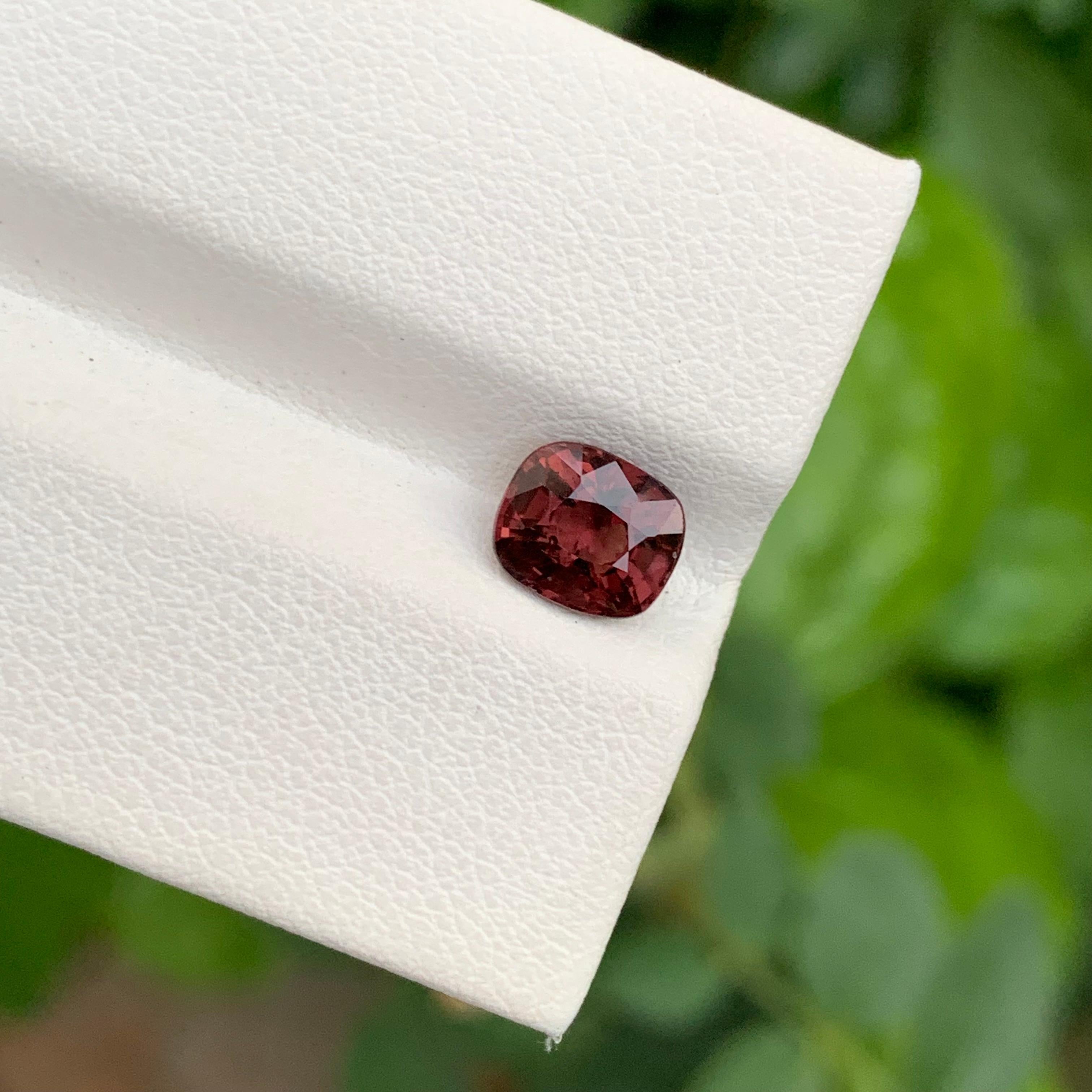 1,25 Carati Nature Arancione Rosso Spinello Sciolto Forma Cuscino Gemma Per Anello in vendita 1
