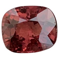 1.25 Carat Natural Orange Red Loose Spinel Cushion Shape Gem For Ring