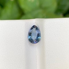 1.25 Carat Natural Loose Teal Sapphire Stone Pear Cut Sri Lankan Gemstone