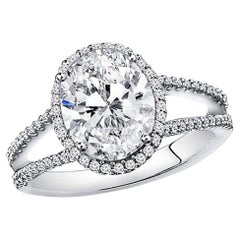 1.25 Carat Oval Cut Diamond Engagement Ring