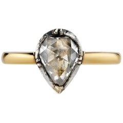 Handcrafted Janie Rose Cut Diamond Ring by Single Stone