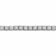 12.5 Carat Platinum White Diamond Tennis Bracelet