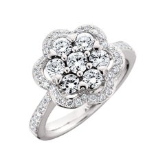 1.25 carat diamond 1.25 Carat Round Brilliant Diamond Ring 18 Karat White Gold