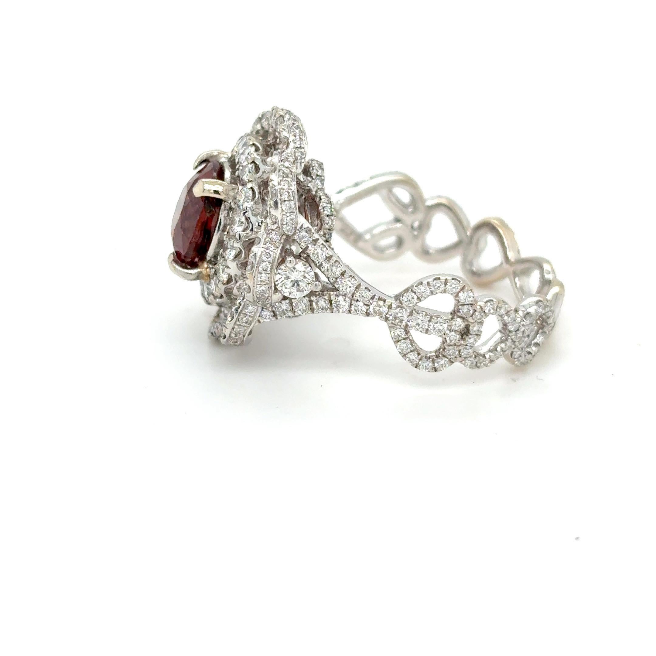 1.25  Anello con diamante spinello taglio rotondo da un carato in vendita 1