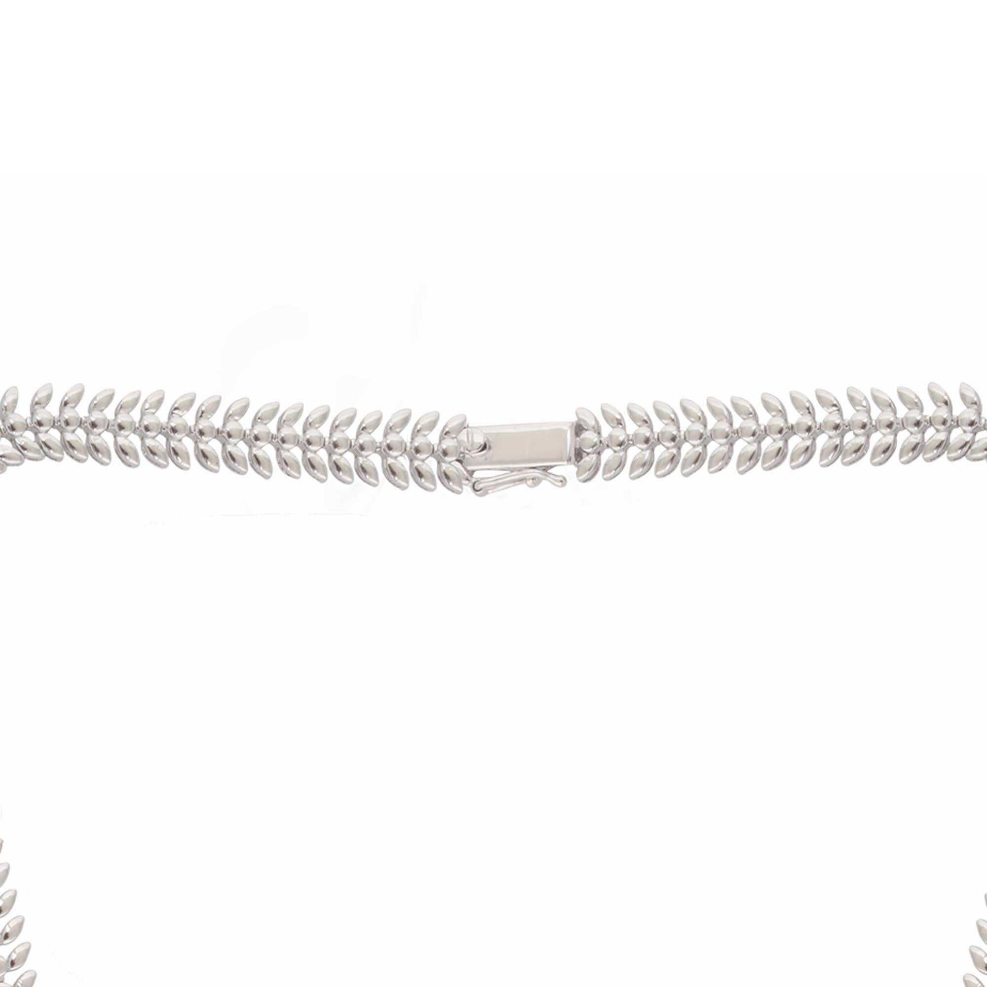 Collar Gargantilla Diamantes 12.5 Quilates SI Claridad HI Color Oro Blanco 14 Kilates en Nuevo estado para la venta en Diera, Dubai