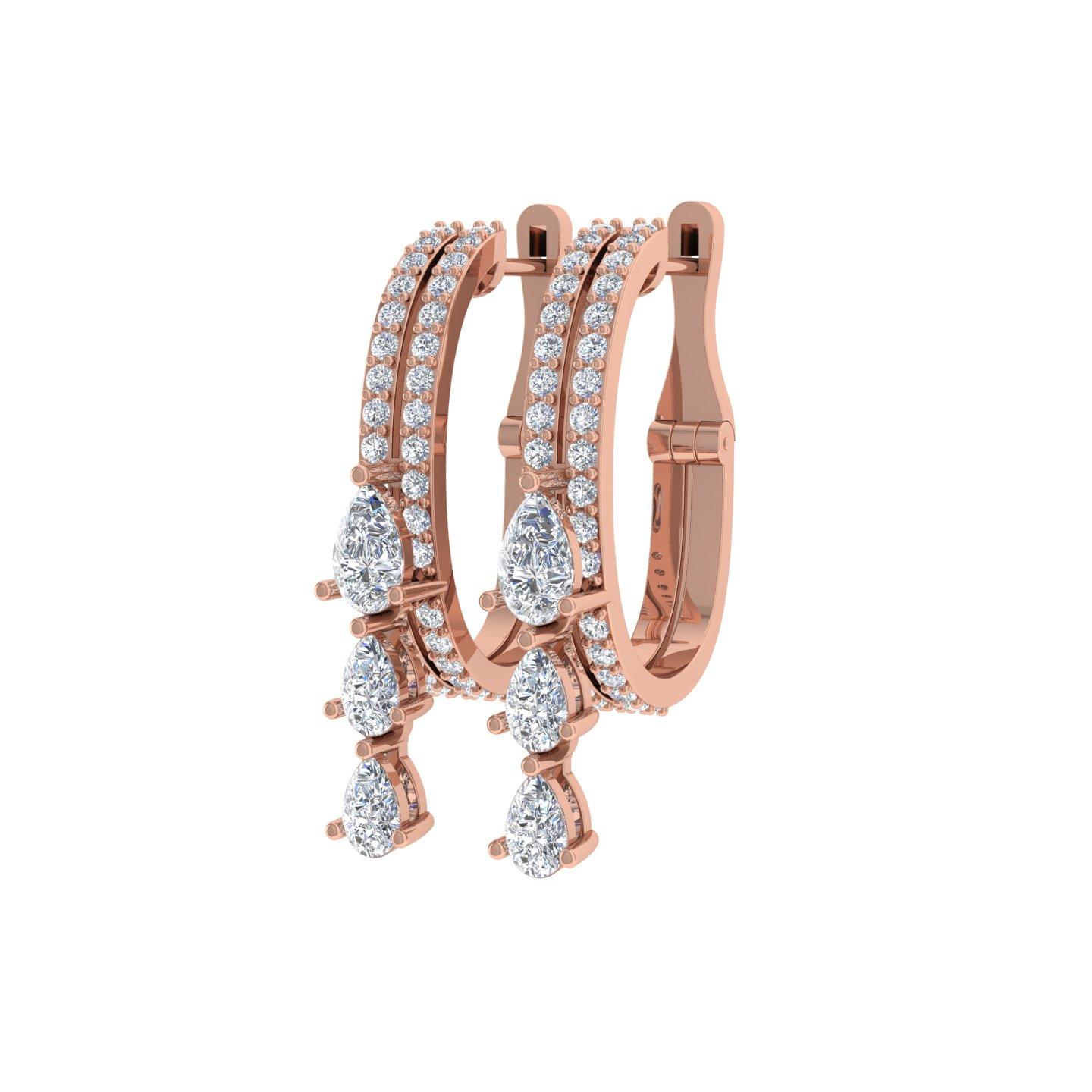 Cast from 14-karat gold, these exquisite earrings are handset with 1.25 carats of sparkling diamonds.

FOLLOW SPECTRUM JEWELS storefront to view the latest collection & exclusive pieces. Spectrum Jewels is proudly rated as a Top Seller on 1stdibs