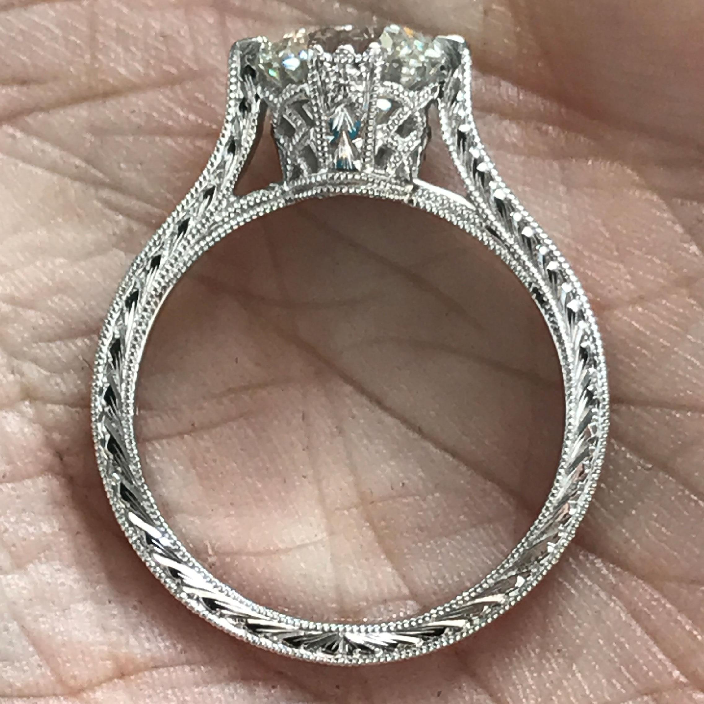 0300066- AS020

Can be sized to any finger size, this ring  will be made to order and take approximately 1-3 weeks from customers final design approval. If you need a sooner date let us know and we will see if we can accommodate you. Carat weight