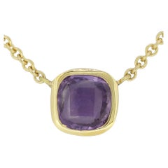 1.25 Carat Unheated Ceylon Purple Sapphire Pendant