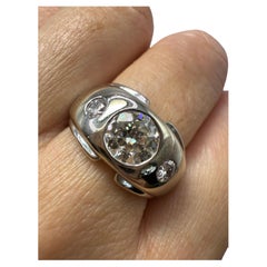 1,25 Karat Modern Diamantring unisex 14KT