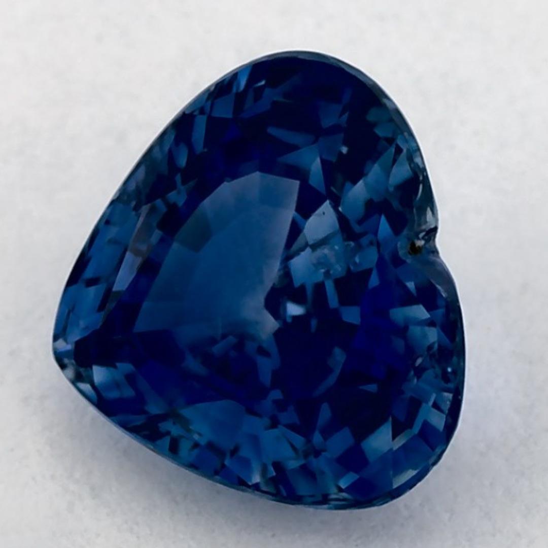 1.25 qt Zafiro Azul Corazón Gema Suelta Corte de corazón en venta