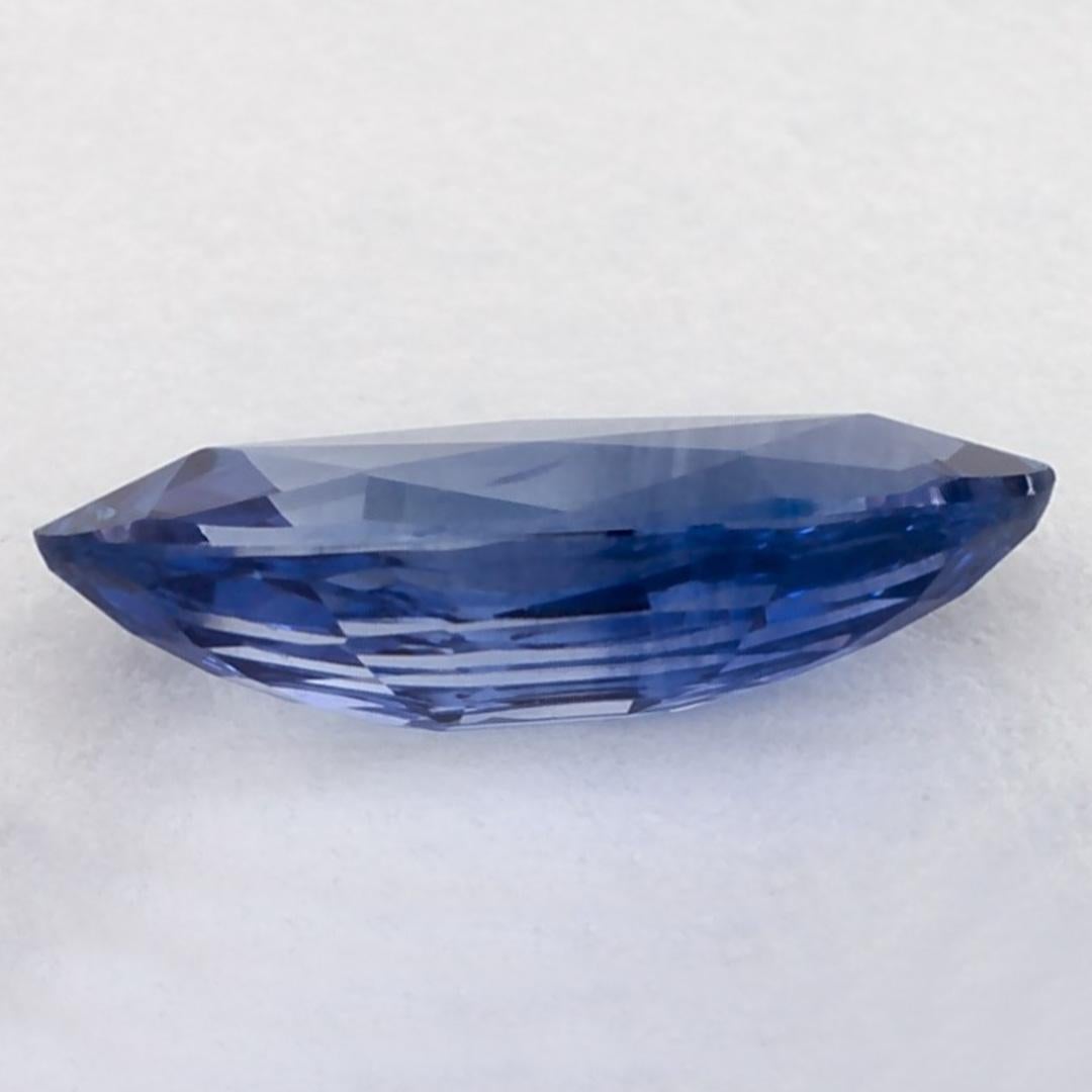1,25 carati di zaffiro blu marquise In condizioni Nuovo in vendita a Fort Lee, NJ