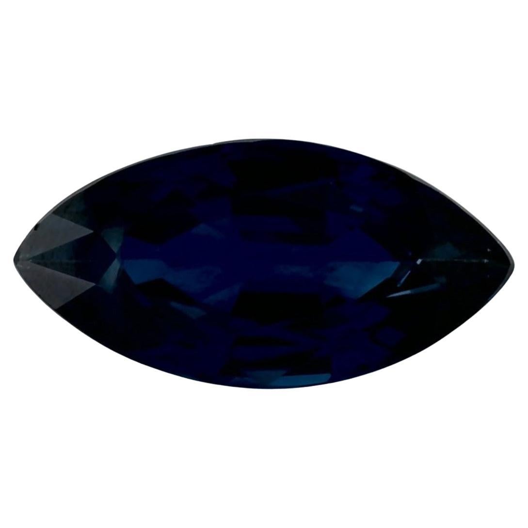 1.25 Ct Blue Sapphire Marquise Loose Gemstone For Sale