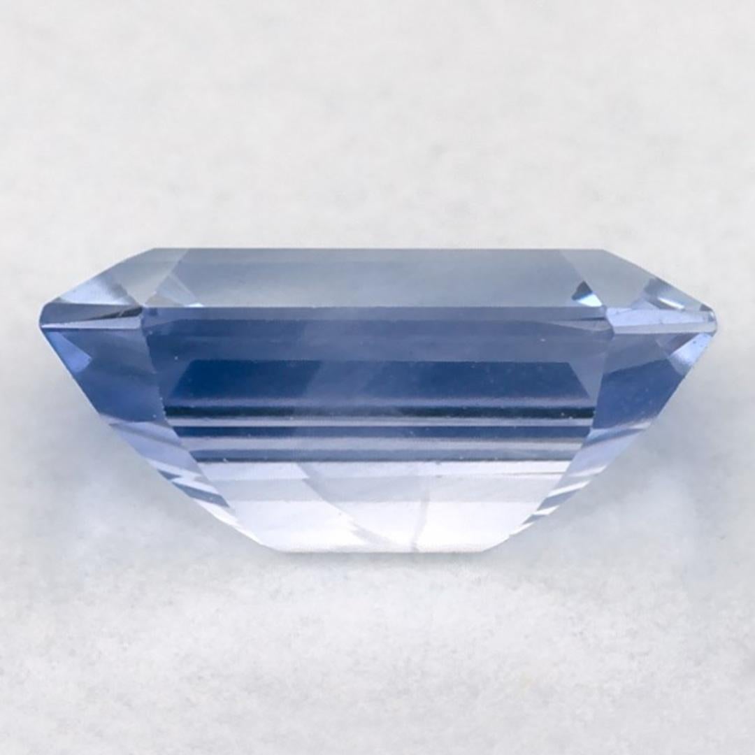 1.25 Carat Blue Sapphire Octagon Loose Gemstone In New Condition In Fort Lee, NJ