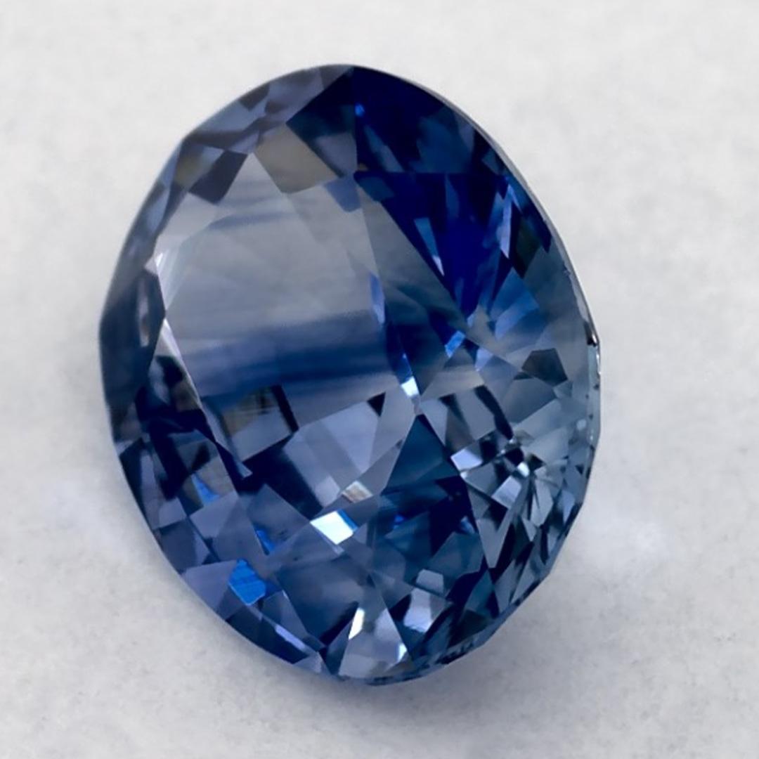 Oval Cut 1.25 Ct Blue Sapphire Oval Loose Gemstone For Sale