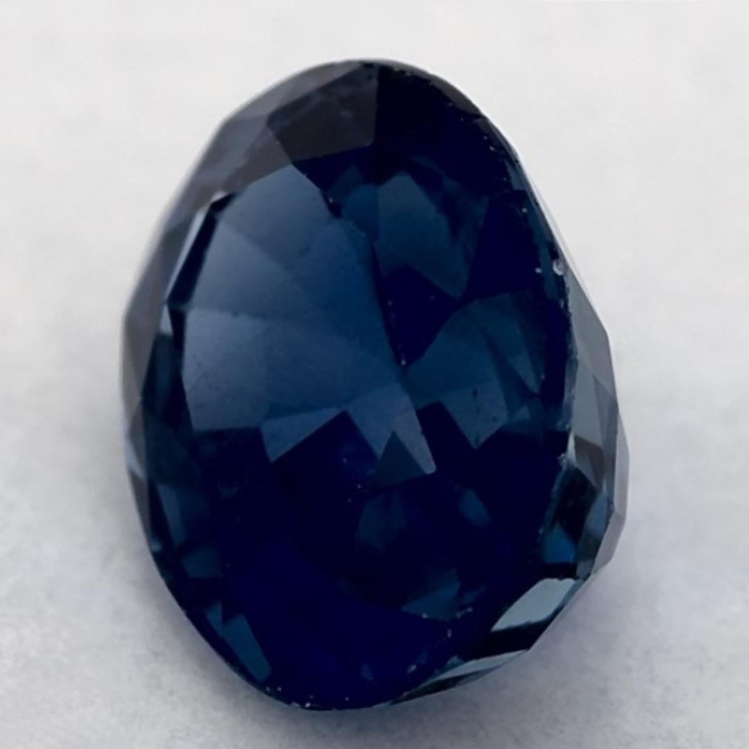 Taglio ovale 1.25 carati di zaffiro blu ovale sfuso in vendita