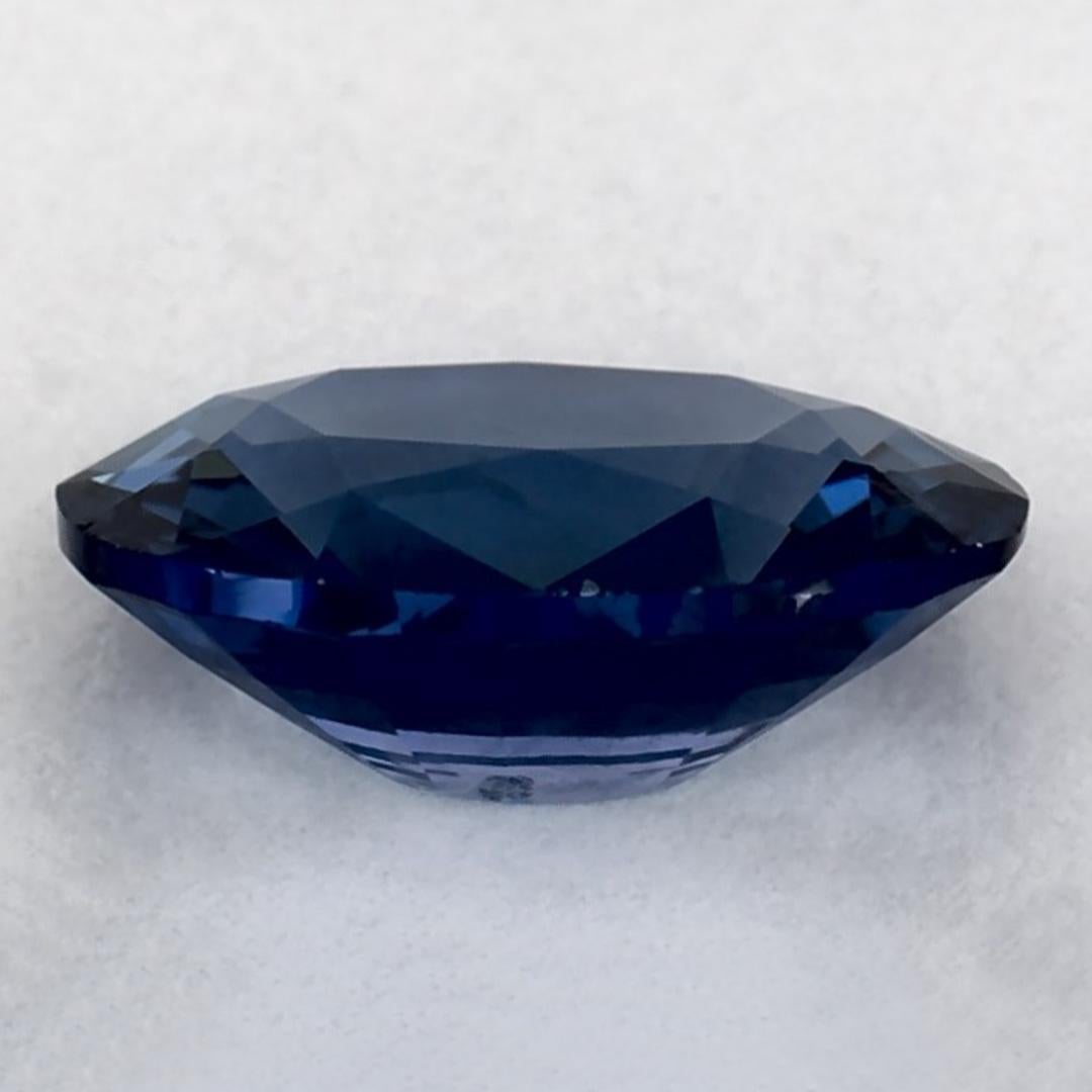 1.25 carati di zaffiro blu ovale sfuso In condizioni Nuovo in vendita a Fort Lee, NJ