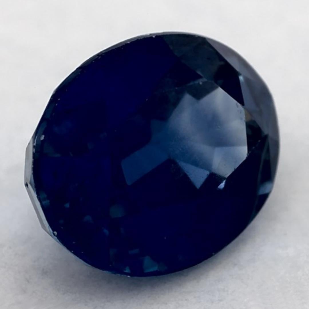 1.25 carati di zaffiro blu ovale sfuso In condizioni Nuovo in vendita a Fort Lee, NJ