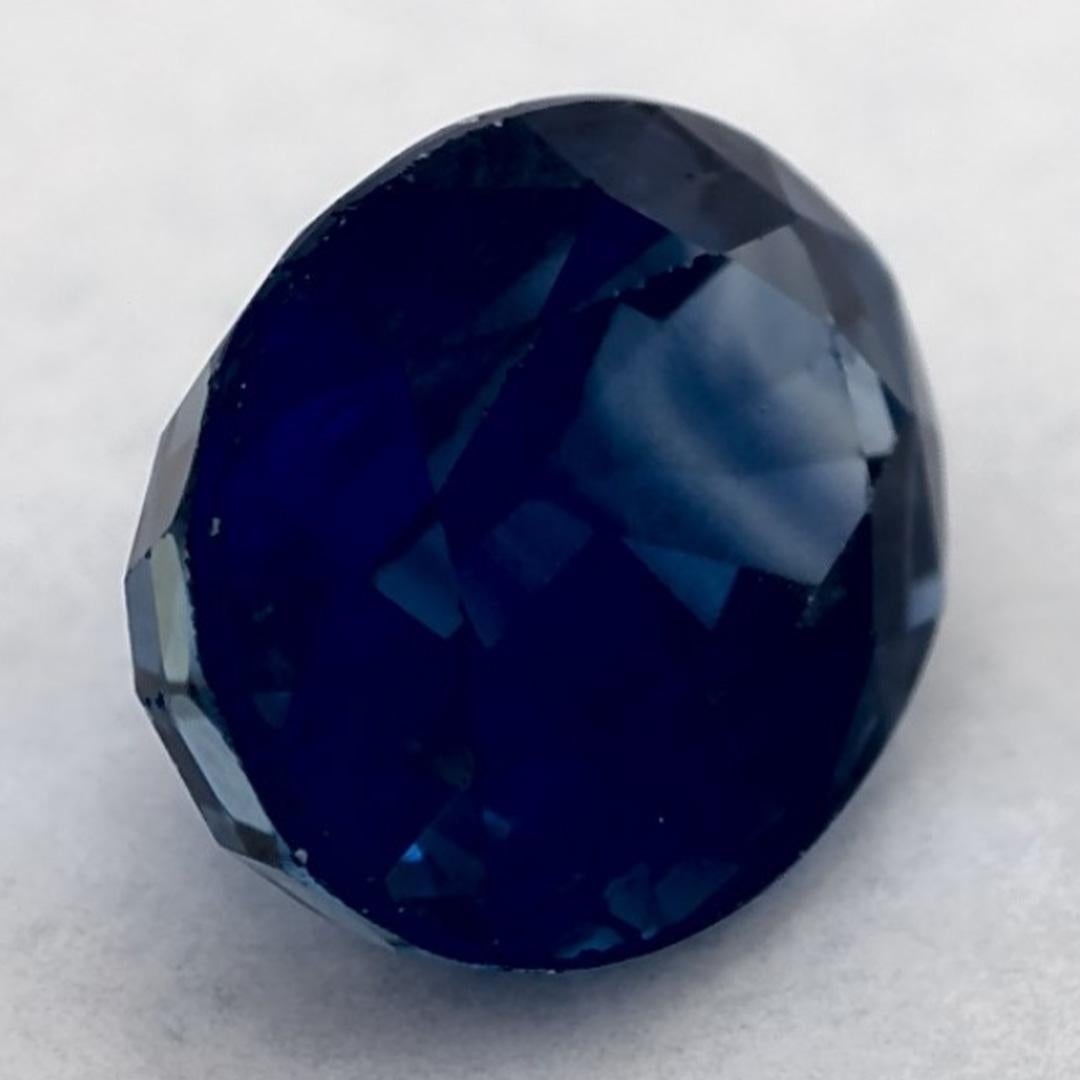 Donna 1.25 carati di zaffiro blu ovale sfuso in vendita