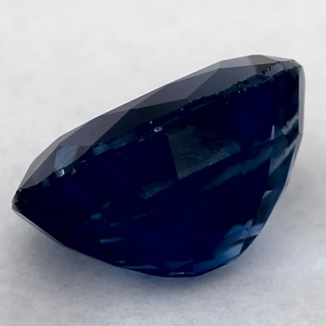 1.25 carati di zaffiro blu ovale sfuso in vendita 2