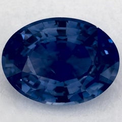 1.25 Ct Blue Sapphire Oval Loose Gemstone