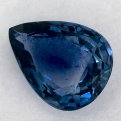 1.25 Ct Blue Sapphire Pear Loose Gemstone