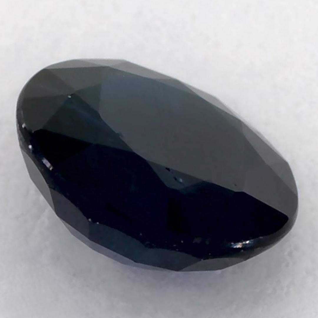 1.25 Ct Blue Sapphire Round Loose Gemstone (pierre précieuse en vrac) en vente 1