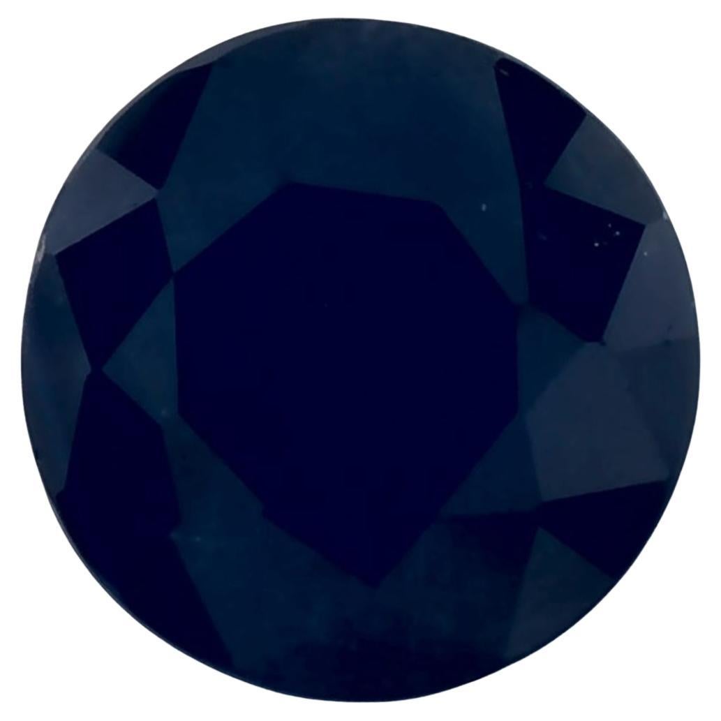 1.25 ct Zafiro Azul Redondo Gema Suelta