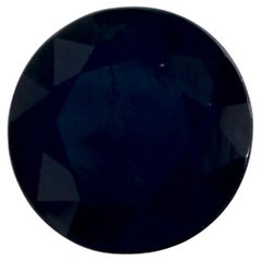 1.25 ct Zafiro Azul Redondo Gema Suelta