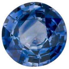 1.25 Ct Blue Sapphire Round Loose Gemstone