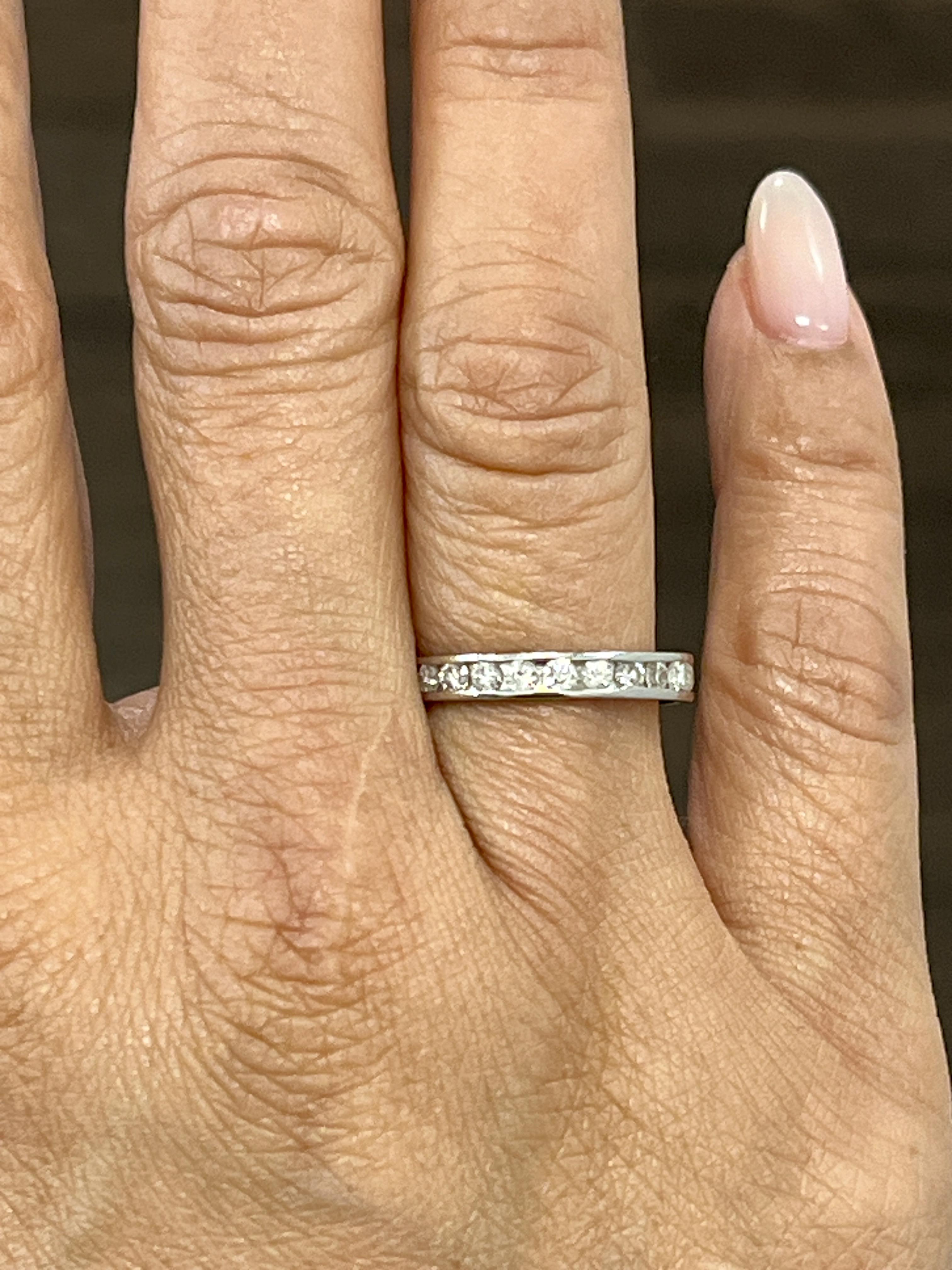 Modern 1.25 ct Diamond Eternity Ring For Sale