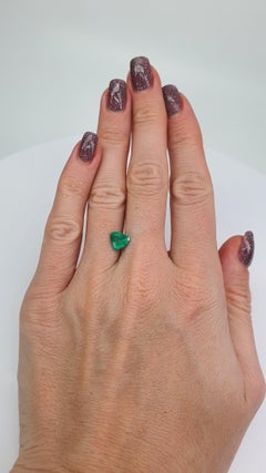 1.25 Carat Loose Stone Emerald Heart Shape Brazil