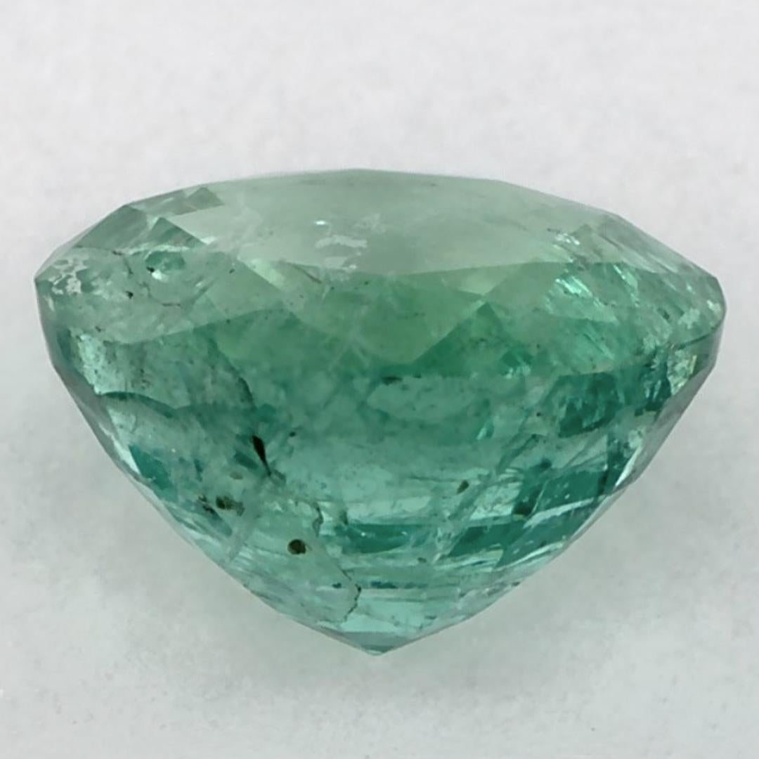 1.25 Ct Smaragd Runde Lose Edelstein im Zustand „Neu“ im Angebot in Fort Lee, NJ