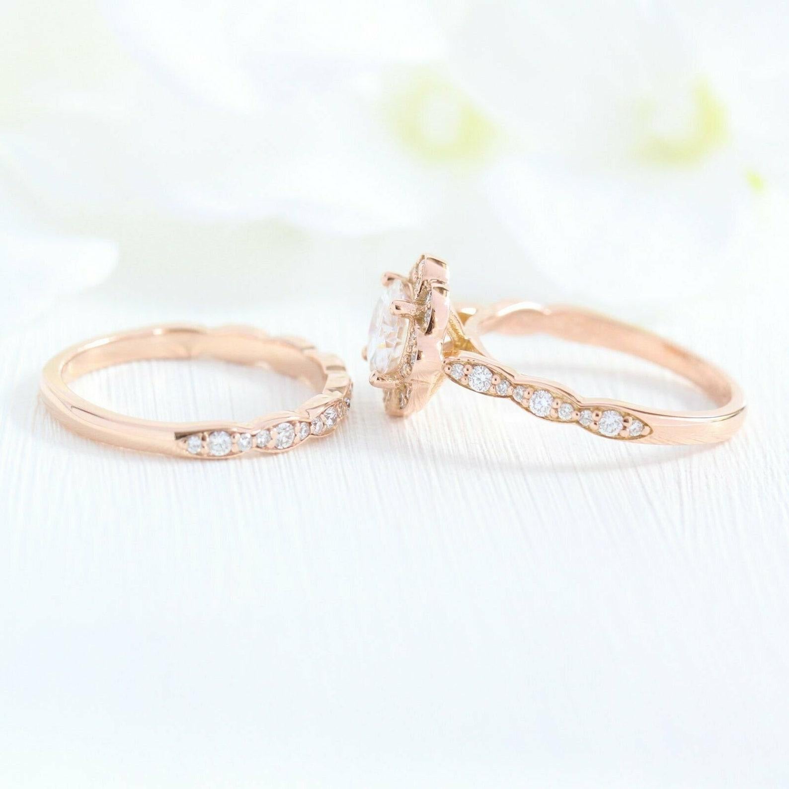 Anillo de compromiso con flor de moissanita de 1,25 quilates, plata de ley 925, regalo para ella. en Nuevo estado para la venta en Chicago, IL