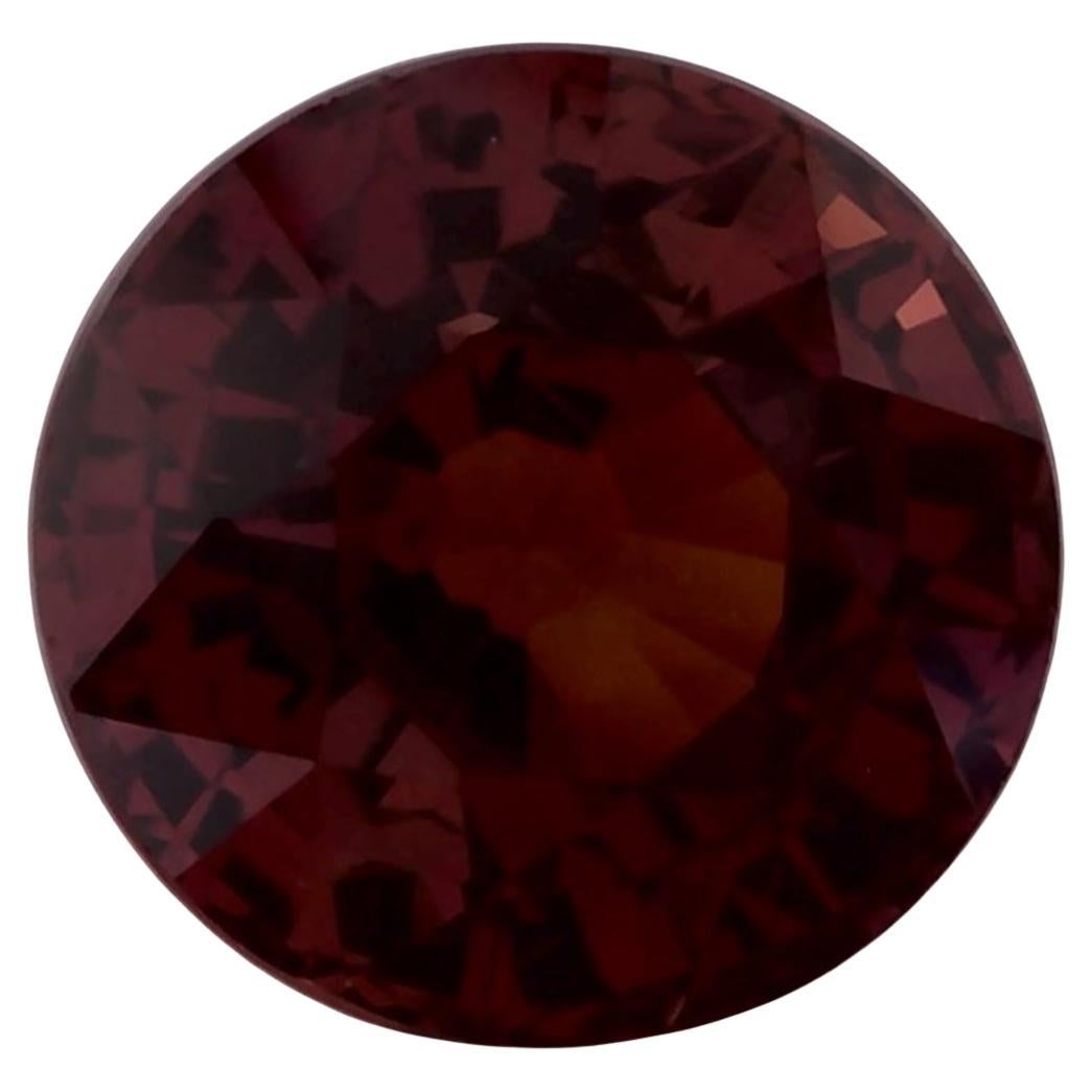 1.25 Ct Ruby Round Loose Gemstone For Sale