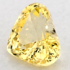 1.25 Ct Yellow Sapphire Heart Loose Gemstone