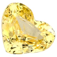 1.25 Ct Yellow Sapphire Heart Loose Gemstone