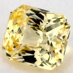 1.25 Ct Yellow Sapphire Radiant Loose Gemstone