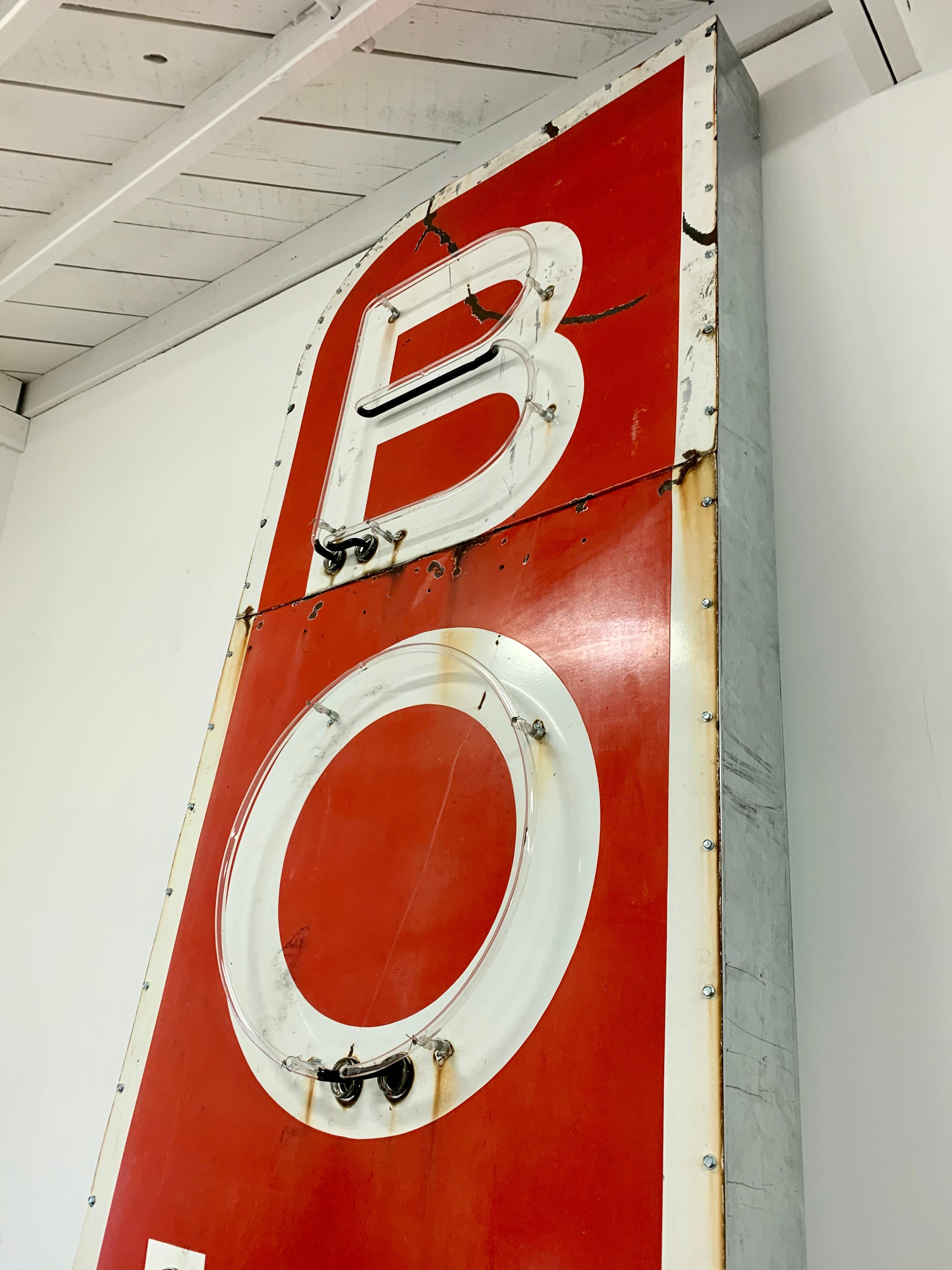 12.5 Foot Tall Vintage Neon Bowling Sign In Good Condition For Sale In Los Angeles, CA