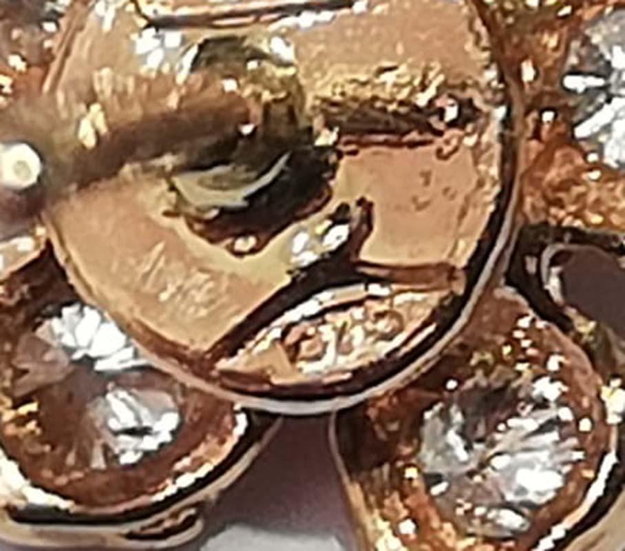 Donna Orecchini da 12,5 mm con perle, rubini, diamanti e oro rosa. in vendita