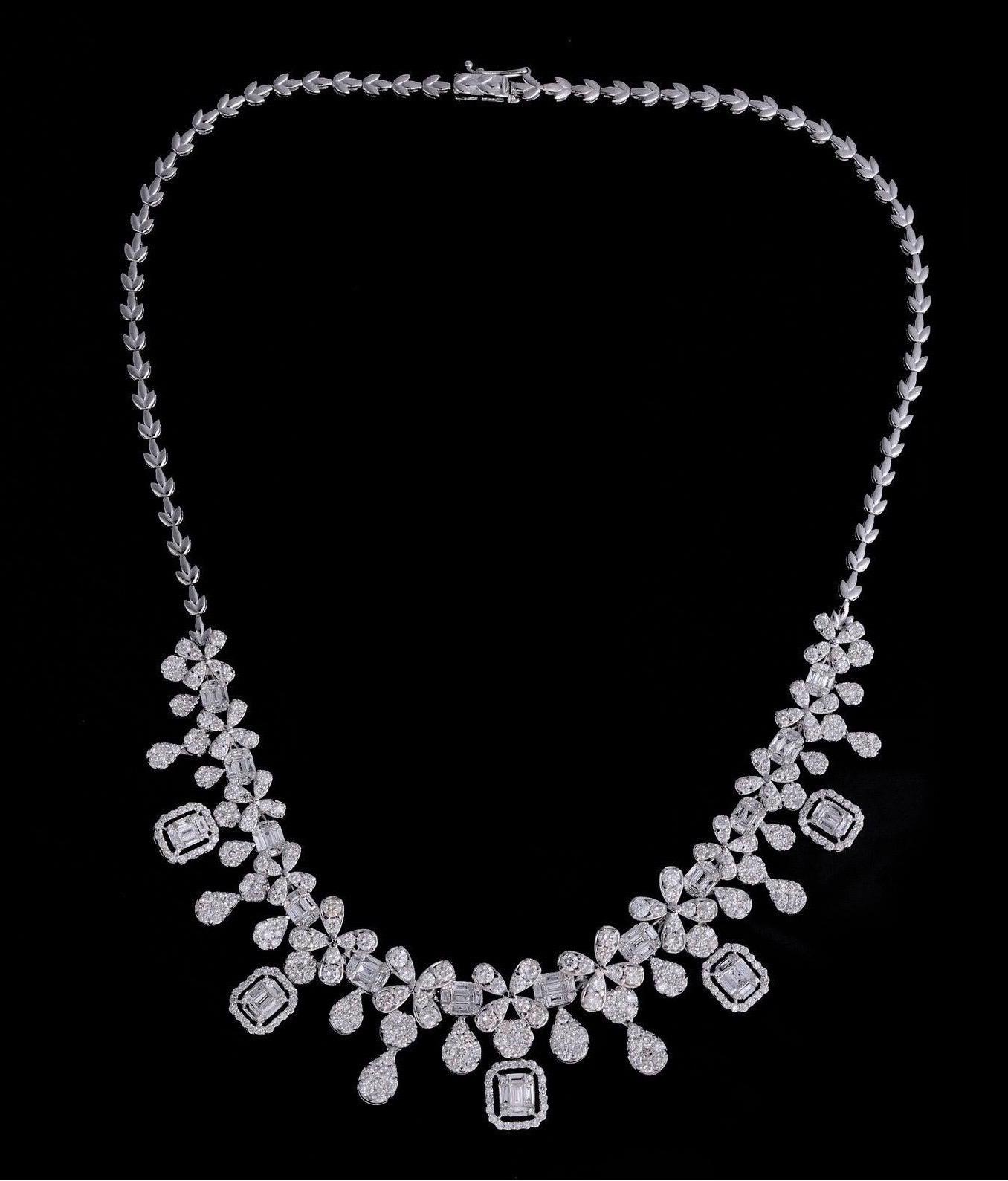 diamond statement necklace
